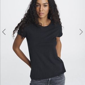 rag & bone Classic Fit Black Tee